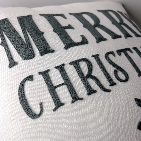 Target Merry Christmas with Snowflakes Throw Pillow - Picture 3 of 3